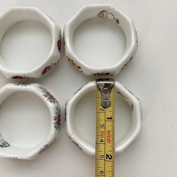 SANDFORD Vintage Bone China Napkin Rings - Floral - Picture 7 of 10